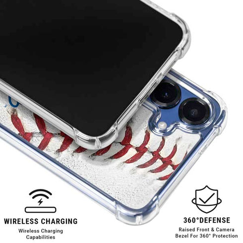 MLB Los Angeles Dodgers Game Ball Galaxy S25 Clear Case
